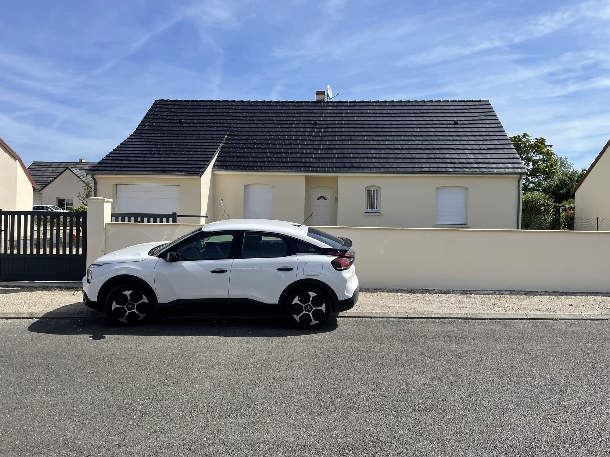 Maison individuelle vue de côté